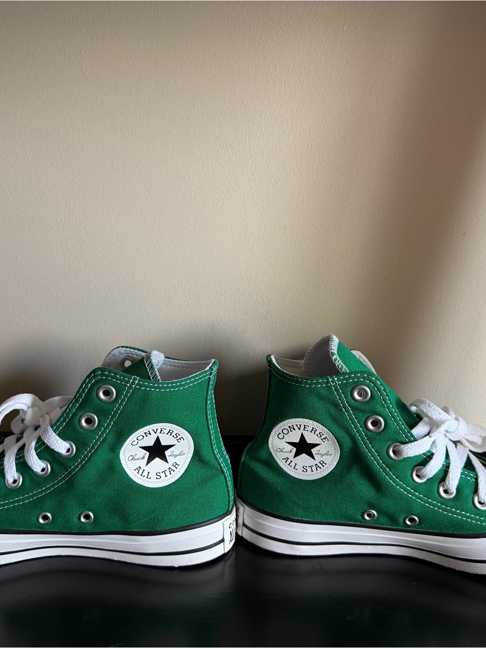 Converse Chuck Taylor All Star High Top Sneakers Green Canvas Unisex - Picture 6 of 6